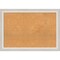 Cork Board, Trio White Wash Silver Frame - Bulletin Board, Organization Board, Pin Board